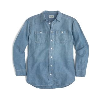 J Crew Women's Relaxed Chambray Shirt size xxs